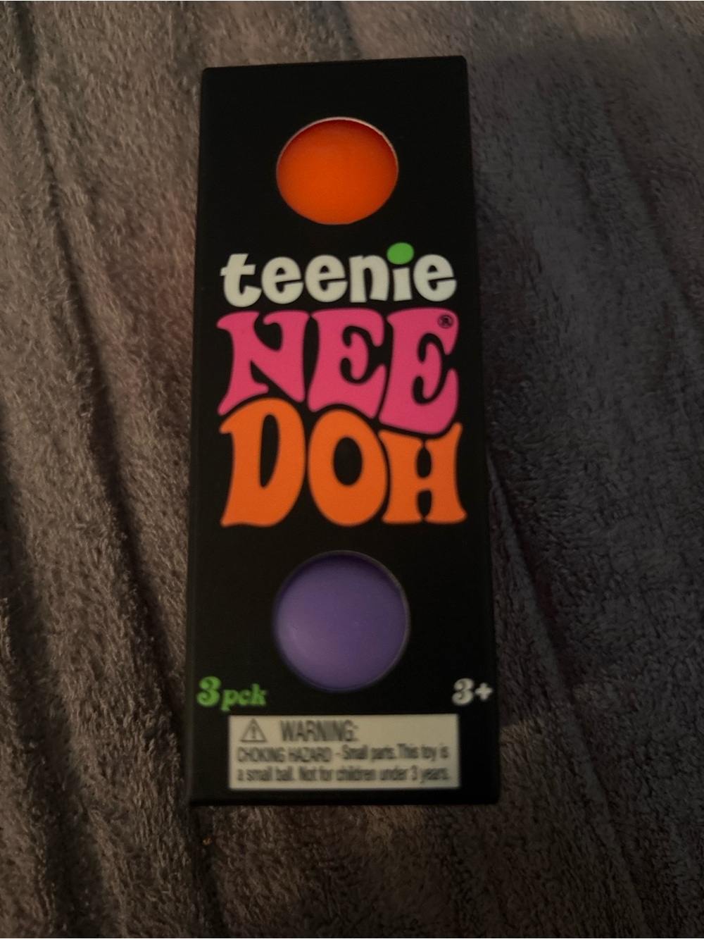 Teenie Nee Doh Kids Toy Putty - Orange & Purple